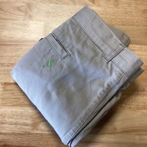 Men's Taylor Byrd Big & Tall Cotton Flat‎ Front Chino Shorts Khaki 52